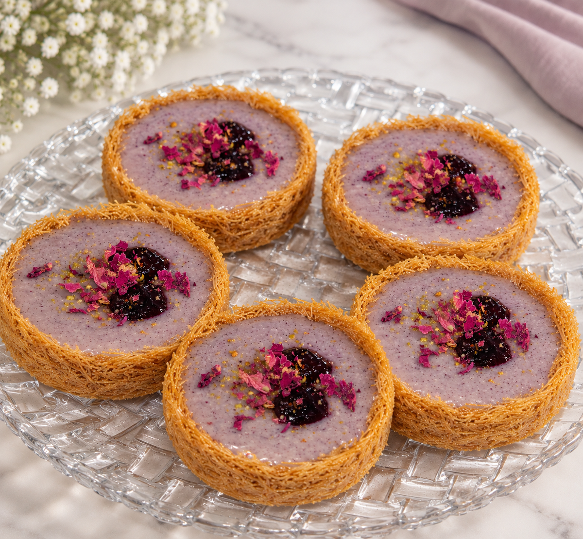 Blueberry Custard Seivaiyaan/Sevai/Semai Cup
