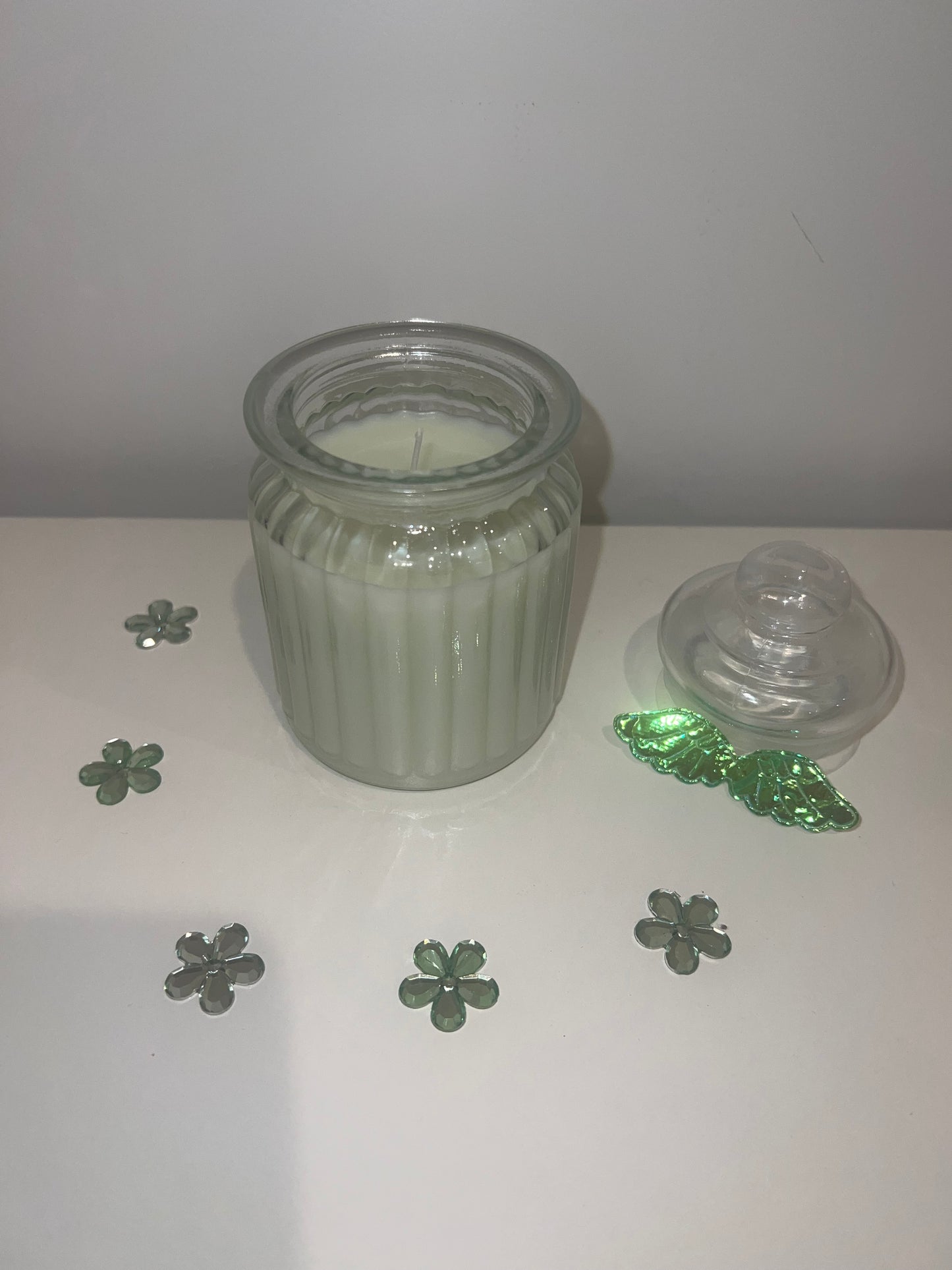 Green Limestone Candles